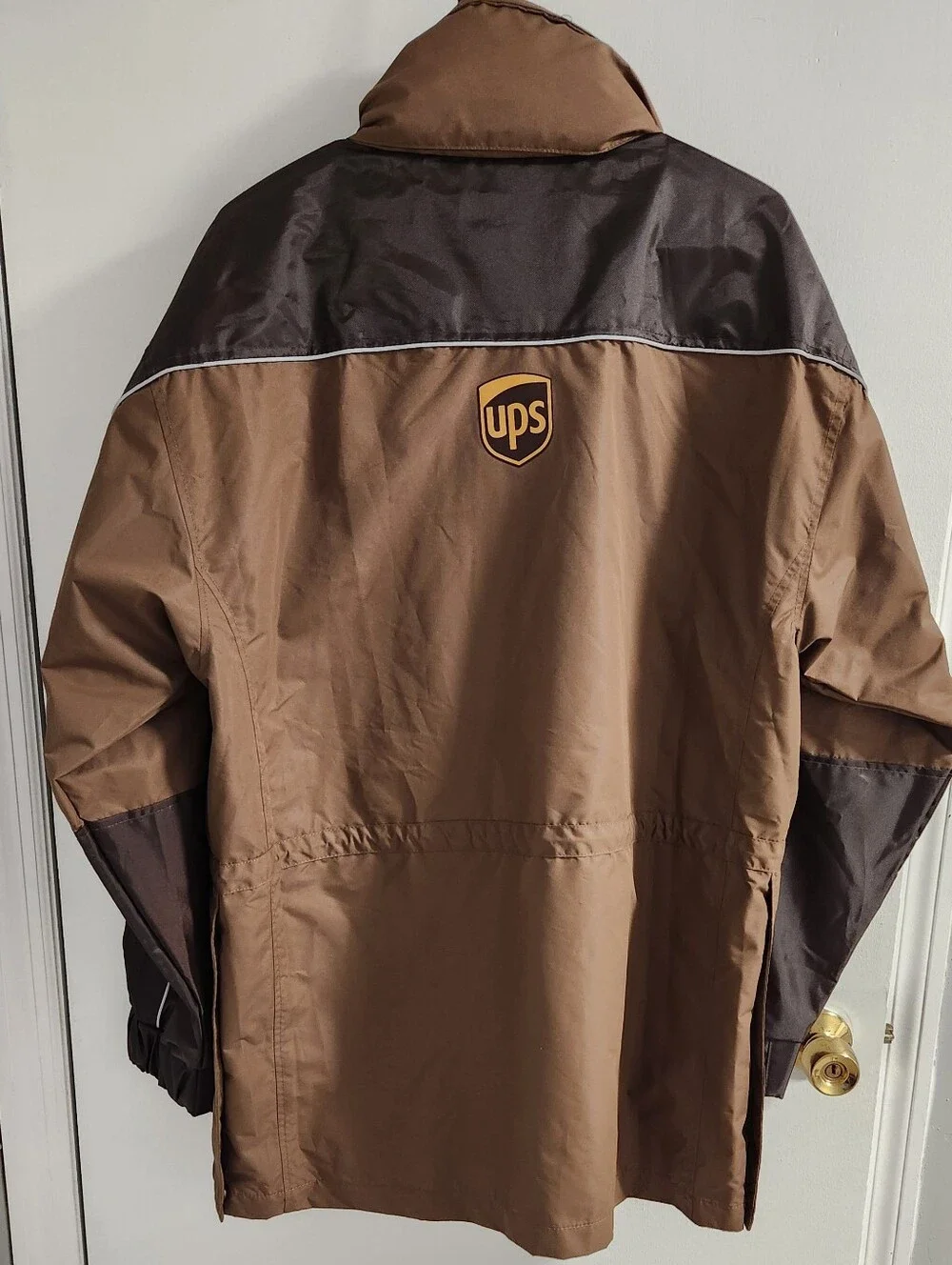 UPS Weatherguard  Brown and Dark Brown Work Rain Coat ,size M